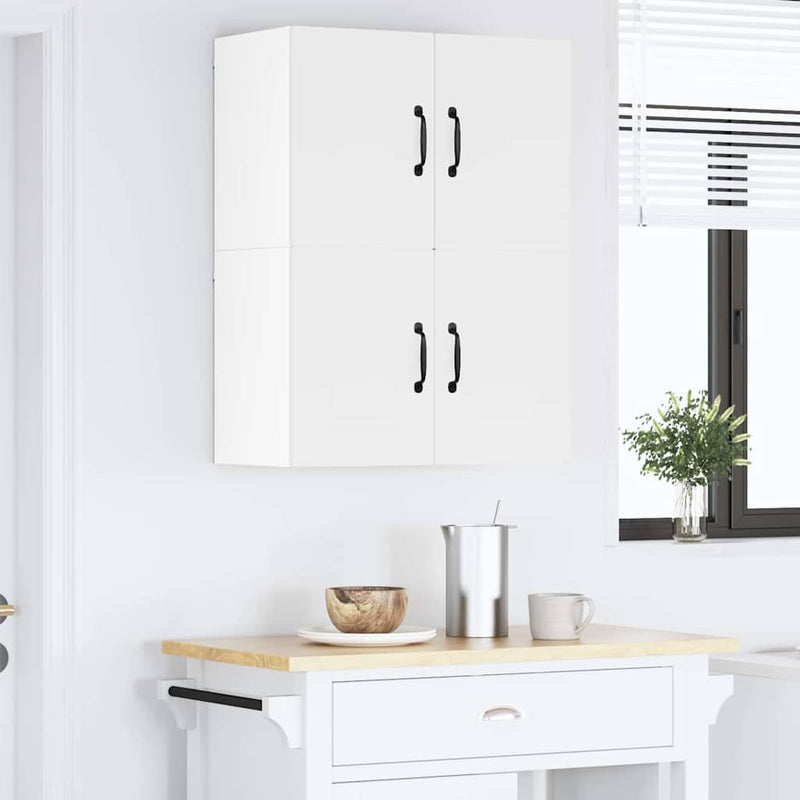vidaXL Kitchen Cabinet 2 pcs White 60 x 31 x 40 cm Engineered Wood