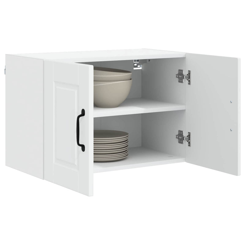vidaXL Kitchen Cabinet 2 pcs White 60 x 31 x 40 cm Engineered Wood