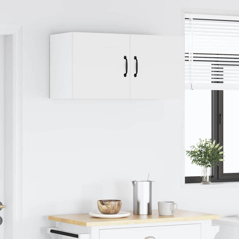 vidaXL Kitchen Cabinet with Door White 80 x 31 x 40 cm Engineered Wood