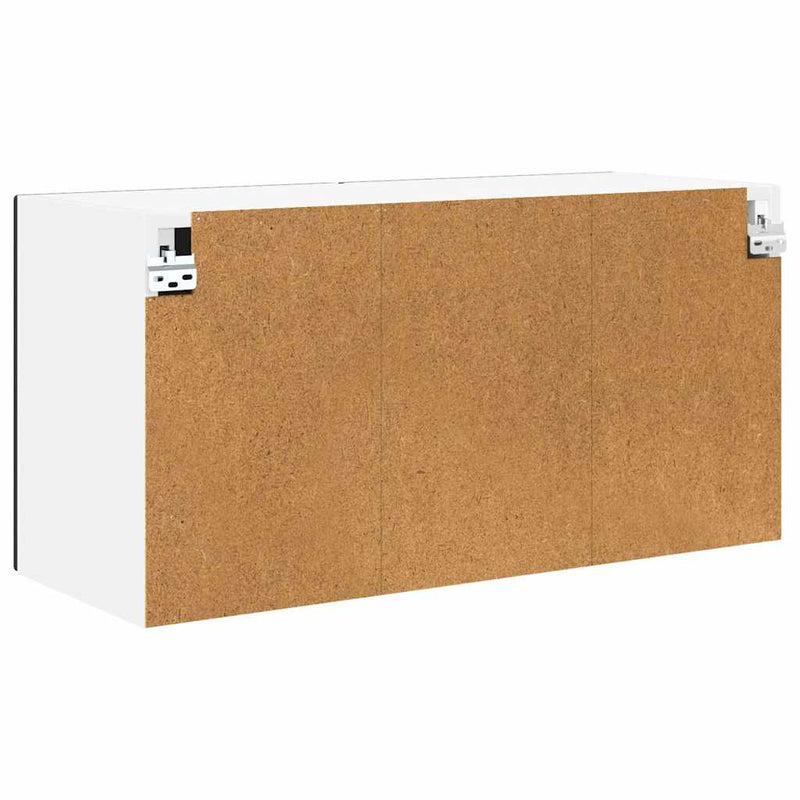 vidaXL Kitchen Cabinet with Door Black 80 x 31 x 40 cm Engineered Wood