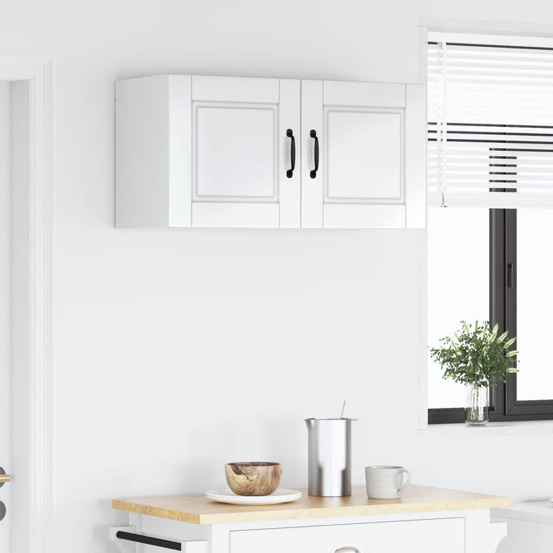 vidaXL Kitchen Cabinet with Shelf High Gloss White 80 x 31 x 40 cm