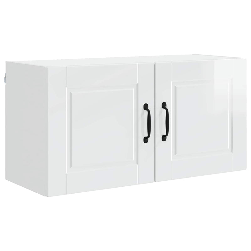 vidaXL Kitchen Cabinet with Shelf High Gloss White 80 x 31 x 40 cm