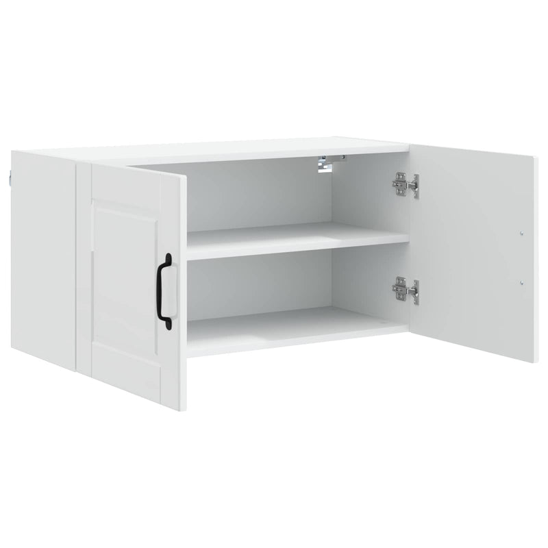vidaXL Kitchen Cabinet with Shelf High Gloss White 80 x 31 x 40 cm