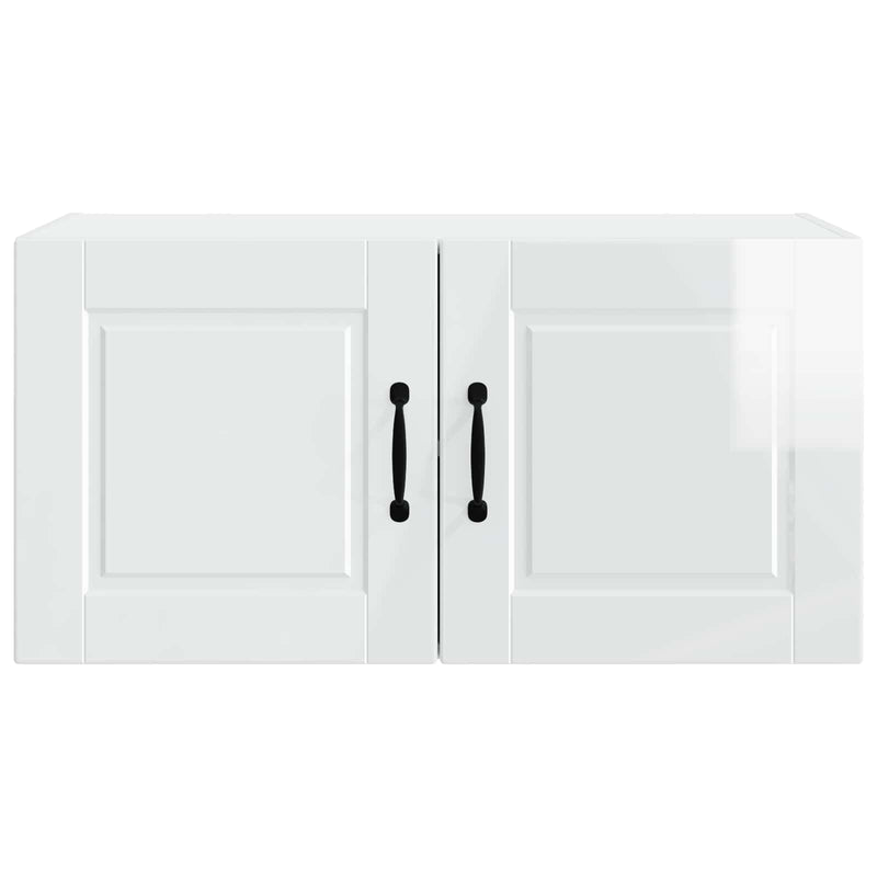 vidaXL Kitchen Cabinet with Shelf High Gloss White 80 x 31 x 40 cm