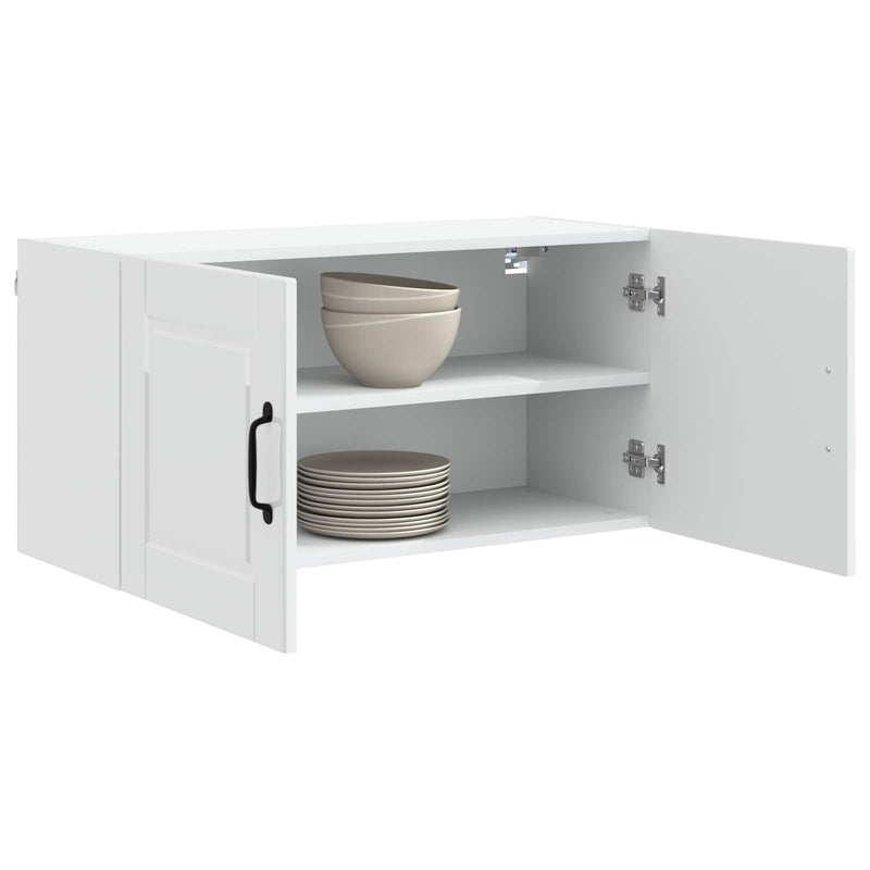 vidaXL Kitchen Cabinet with Shelf High Gloss White 80 x 31 x 40 cm