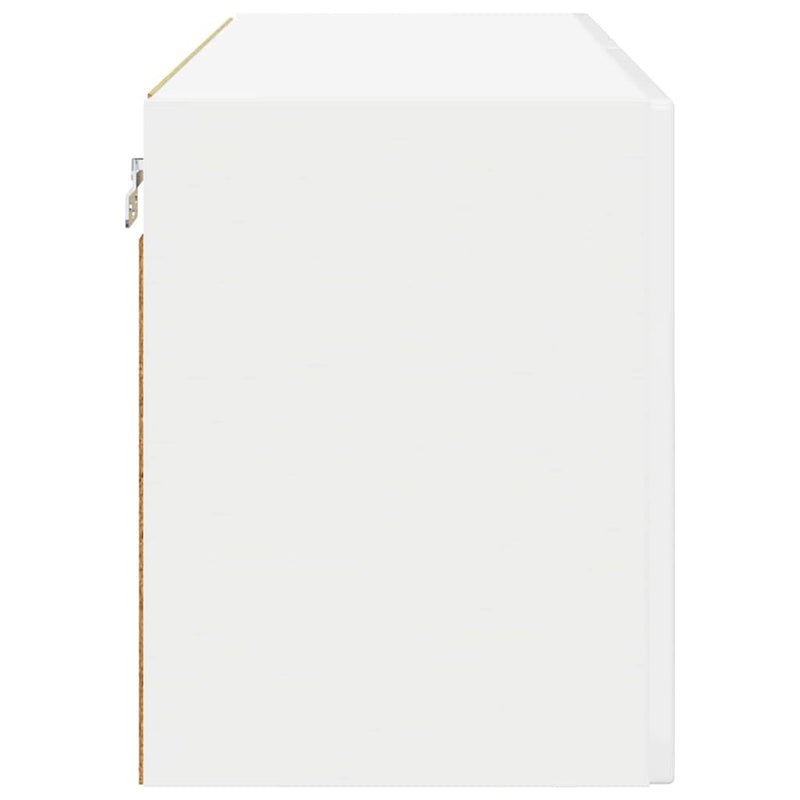 vidaXL Kitchen Cabinet with Shelf High Gloss White 80 x 31 x 40 cm