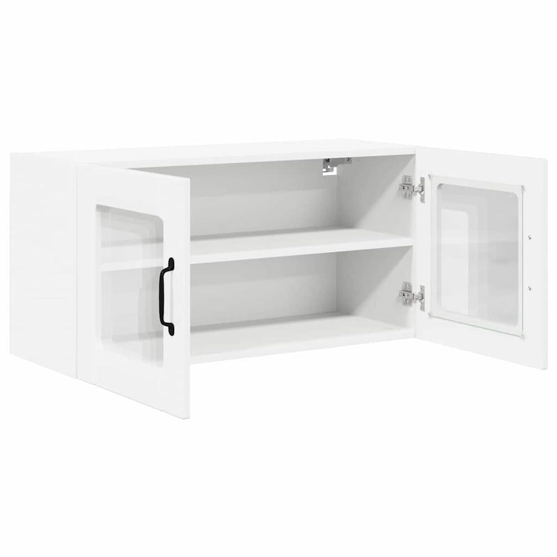 vidaXL Kitchen Cabinet with Shelf High Gloss White 80 x 31 x 40 cm