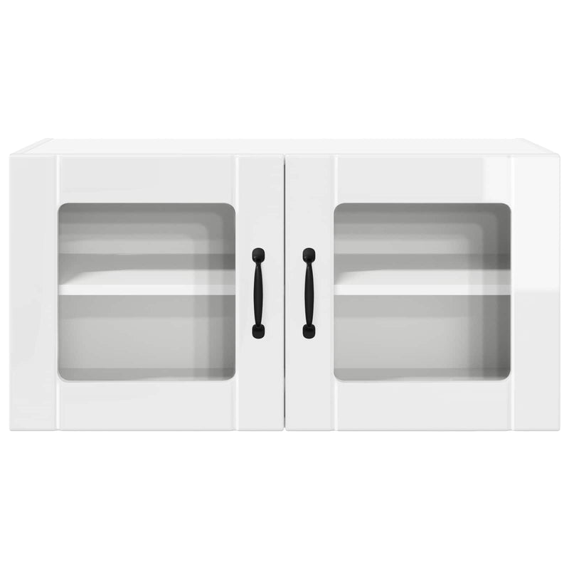 vidaXL Kitchen Cabinet with Shelf High Gloss White 80 x 31 x 40 cm