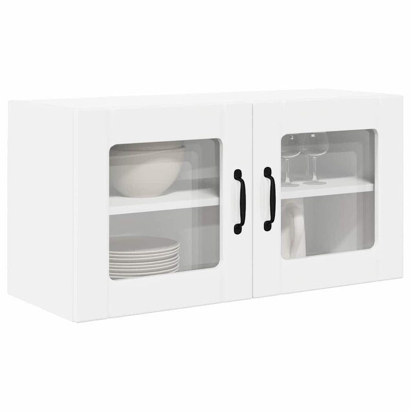 vidaXL Kitchen Cabinet with Shelf High Gloss White 80 x 31 x 40 cm