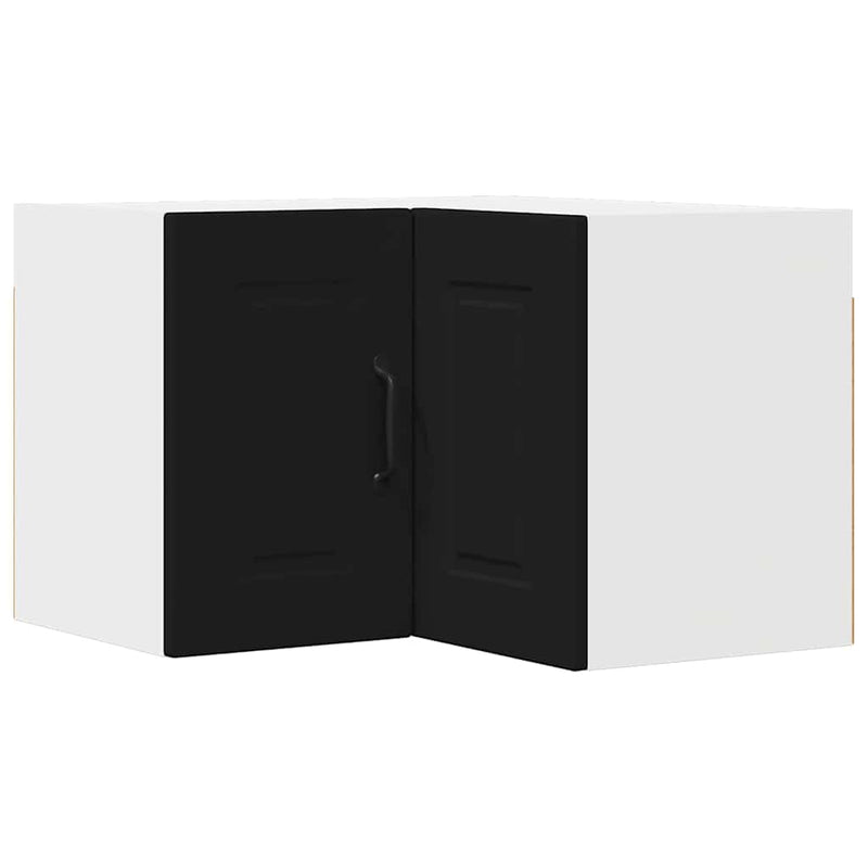 vidaXL Kitchen Cabinet with Door Black 57 x 57 x 40 cm Engineered Wood
