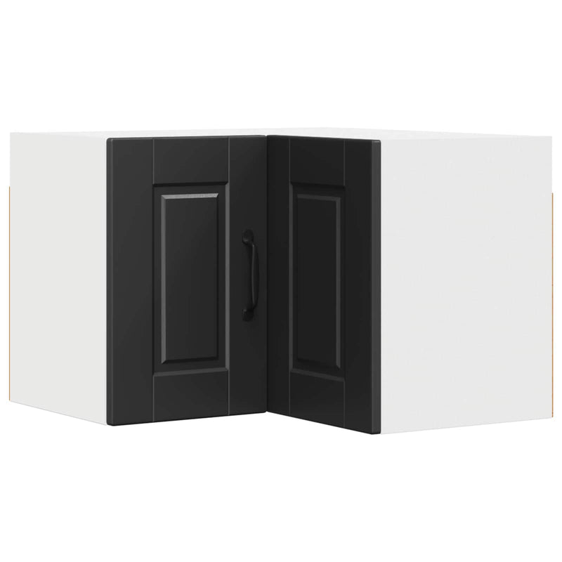 vidaXL Kitchen Cabinet with Door Black 57 x 57 x 40 cm Engineered Wood