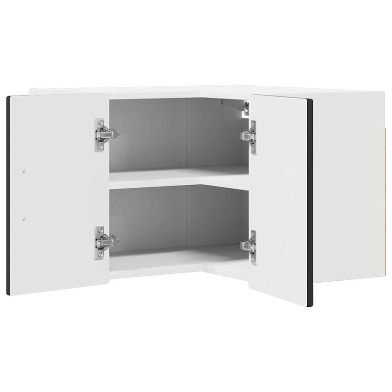 vidaXL Kitchen Cabinet with Door Black 57 x 57 x 40 cm Engineered Wood