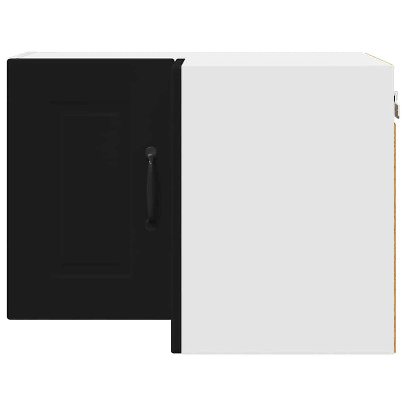 vidaXL Kitchen Cabinet with Door Black 57 x 57 x 40 cm Engineered Wood