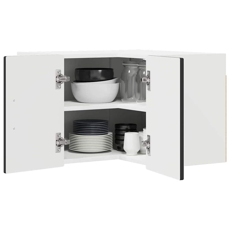 vidaXL Kitchen Cabinet with Door Black 57 x 57 x 40 cm Engineered Wood