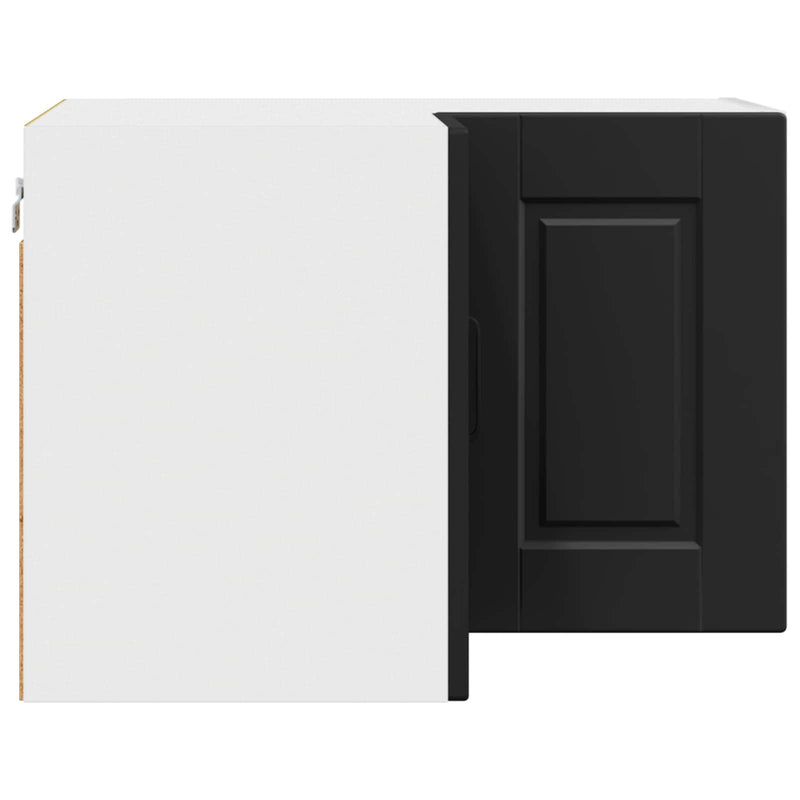 vidaXL Kitchen Cabinet with Door Black 57 x 57 x 40 cm Engineered Wood