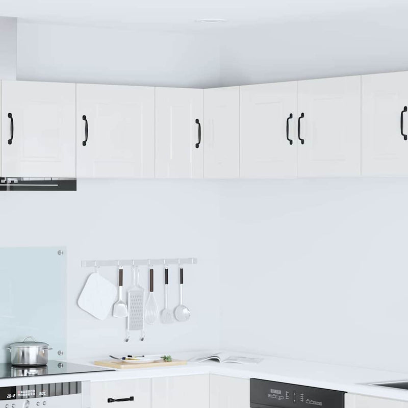 vidaXL Kitchen Cabinet with Shelf High Gloss White 57 x 57 x 40 cm