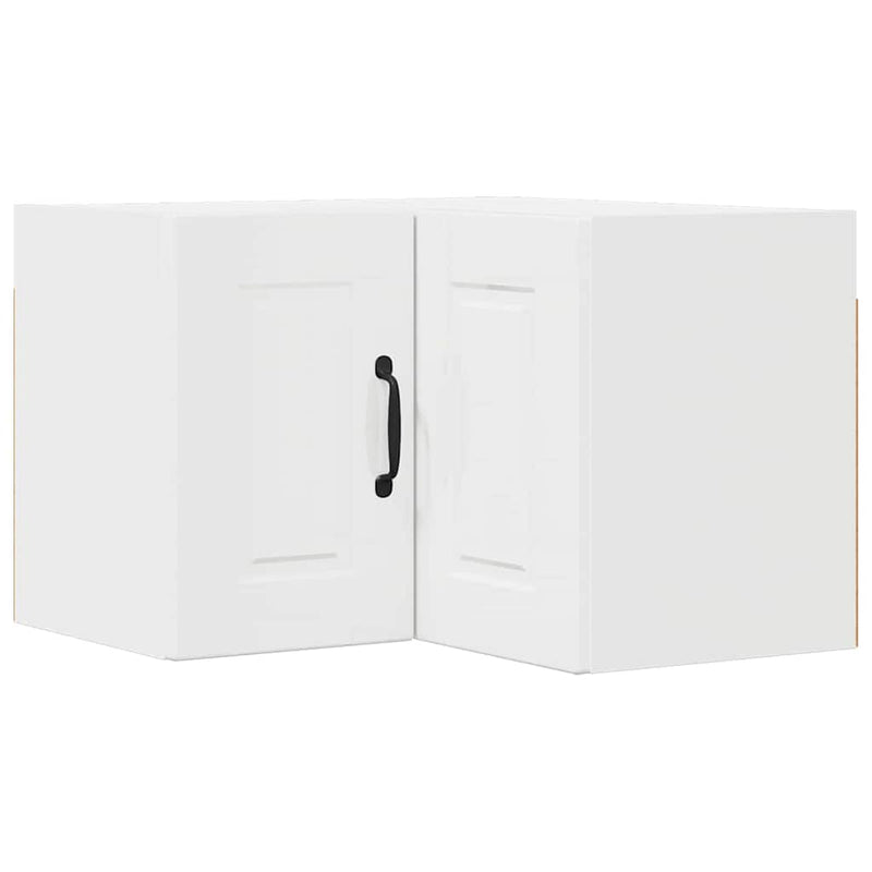 vidaXL Kitchen Cabinet with Shelf High Gloss White 57 x 57 x 40 cm