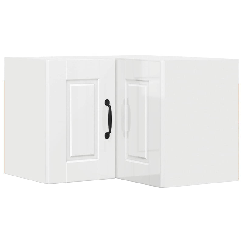 vidaXL Kitchen Cabinet with Shelf High Gloss White 57 x 57 x 40 cm