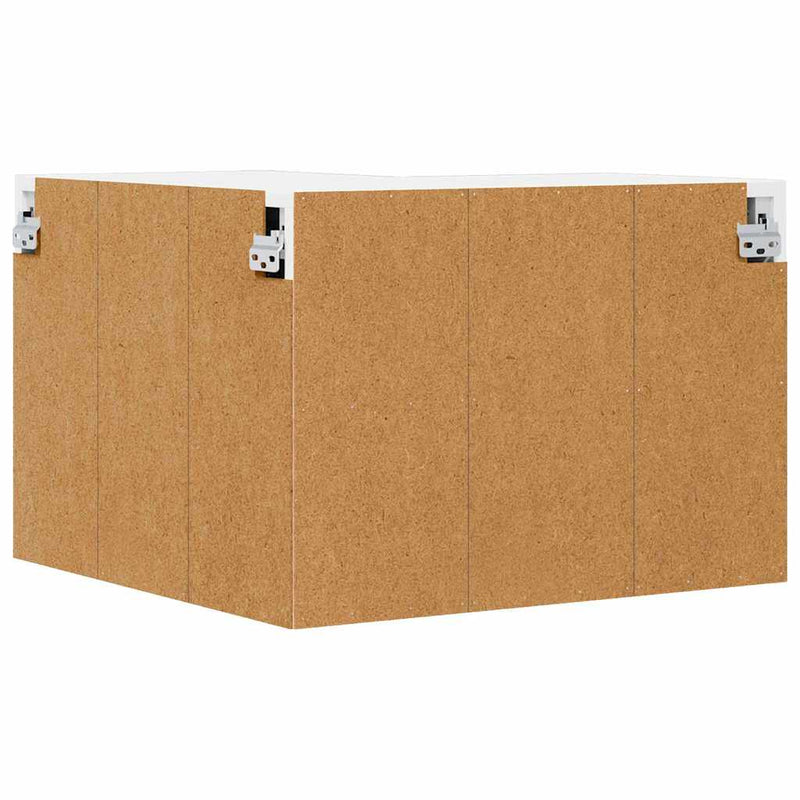 vidaXL Kitchen Cabinet with Shelf High Gloss White 57 x 57 x 40 cm