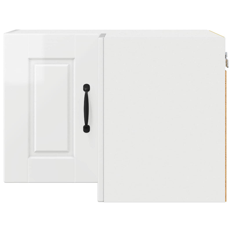 vidaXL Kitchen Cabinet with Shelf High Gloss White 57 x 57 x 40 cm