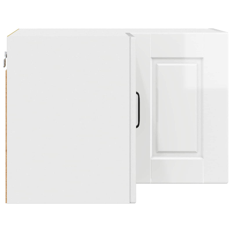 vidaXL Kitchen Cabinet with Shelf High Gloss White 57 x 57 x 40 cm