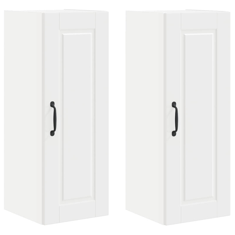 vidaXL Kitchen Cabinet 2 pcs White 30 x 31 x 80 cm Engineered Wood
