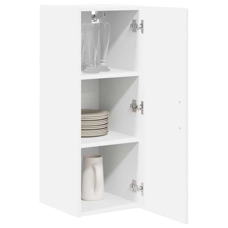 vidaXL Kitchen Cabinet 2 pcs White 30 x 31 x 80 cm Engineered Wood