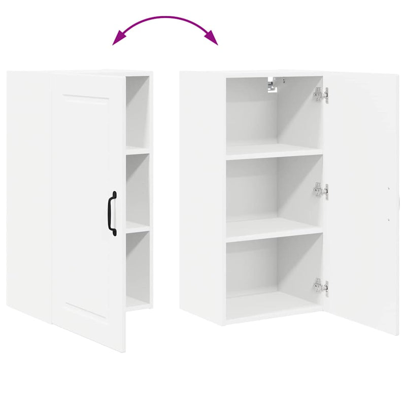 vidaXL Kitchen Cabinet with Door White 40 x 31 x 80 cm Engineered Wood