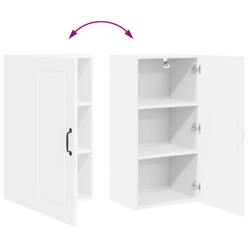 vidaXL Kitchen Cabinet with Door White 40 x 31 x 80 cm Engineered Wood