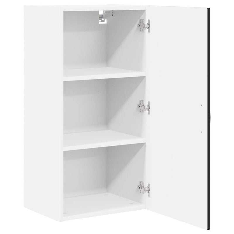 vidaXL Kitchen Cabinet with Door Black 40 x 31 x 80 cm Engineered Wood