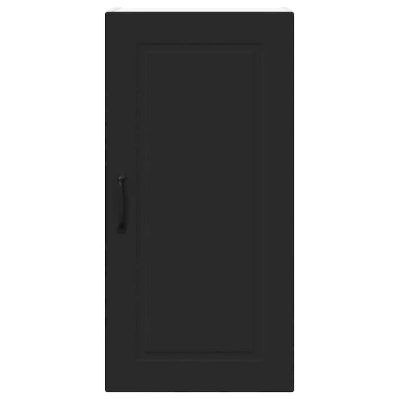 vidaXL Kitchen Cabinet with Door Black 40 x 31 x 80 cm Engineered Wood