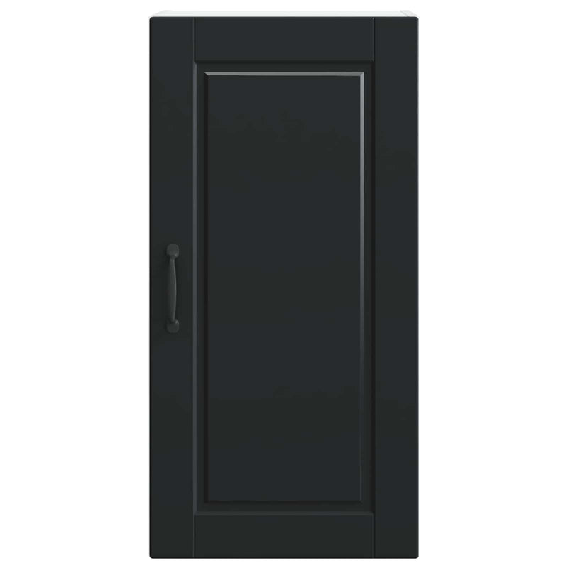 vidaXL Kitchen Cabinet with Door Black 40 x 31 x 80 cm Engineered Wood