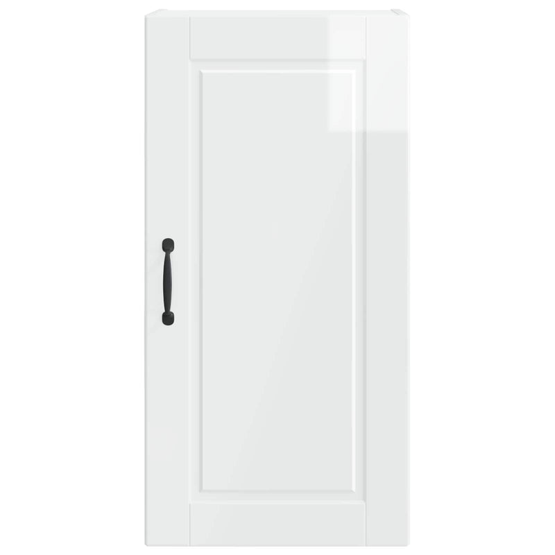vidaXL Kitchen Cabinet with Shelf High Gloss White 40 x 31 x 80 cm
