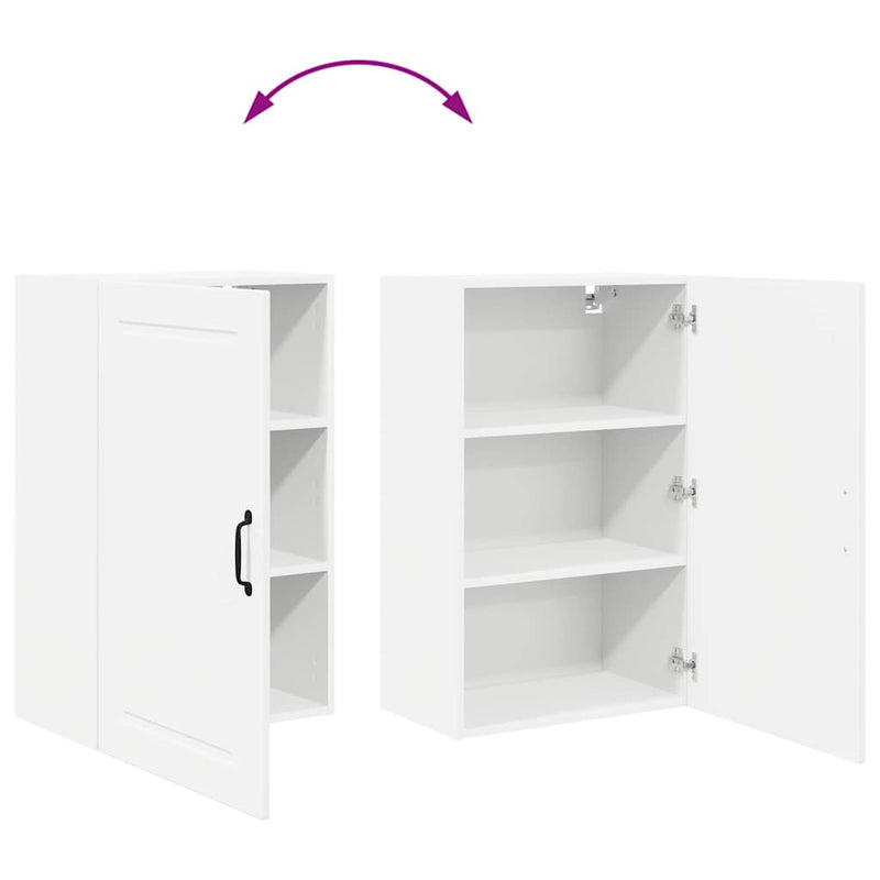vidaXL Kitchen Cabinet with Door White 50 x 31 x 80 cm Engineered Wood