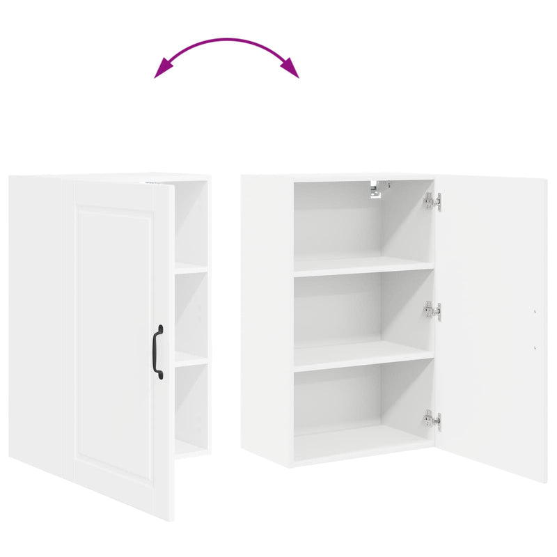 vidaXL Kitchen Cabinet with Door White 50 x 31 x 80 cm Engineered Wood