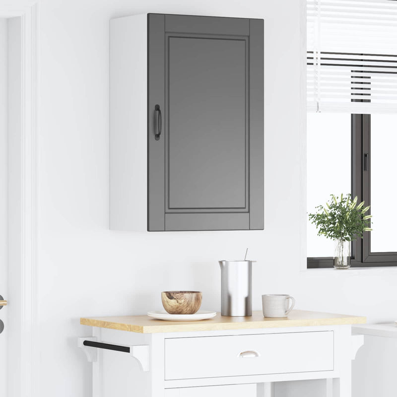 vidaXL Kitchen Cabinet with Door Black 50 x 31 x 80 cm Engineered Wood