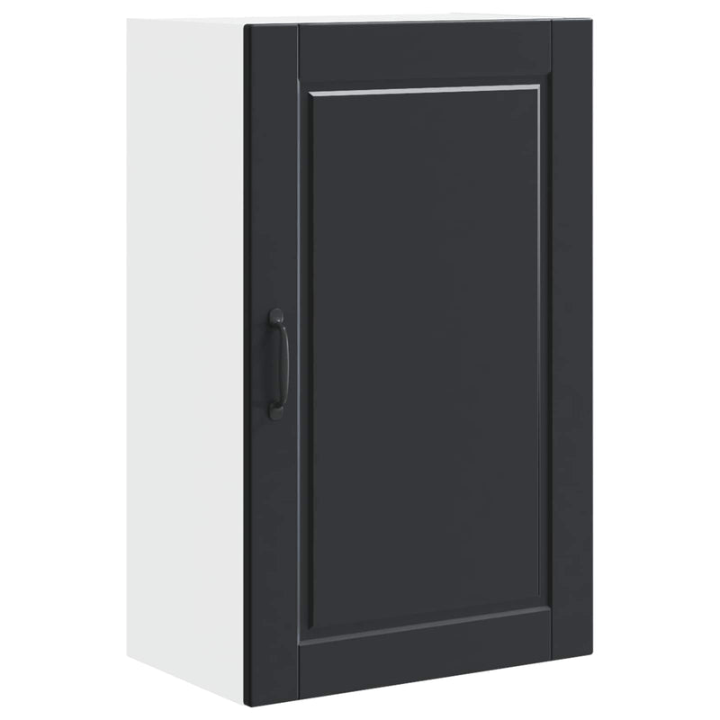 vidaXL Kitchen Cabinet with Door Black 50 x 31 x 80 cm Engineered Wood