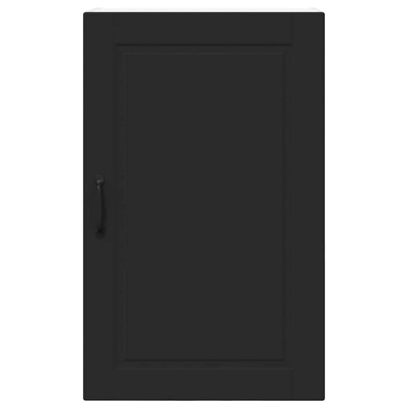 vidaXL Kitchen Cabinet with Door Black 50 x 31 x 80 cm Engineered Wood