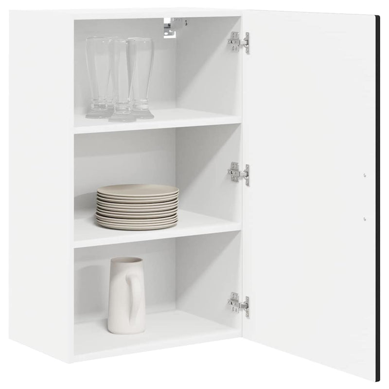 vidaXL Kitchen Cabinet with Door Black 50 x 31 x 80 cm Engineered Wood