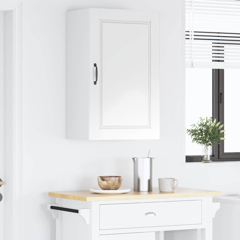 vidaXL Kitchen Cabinet with Shelf High Gloss White 50 x 31 x 80 cm