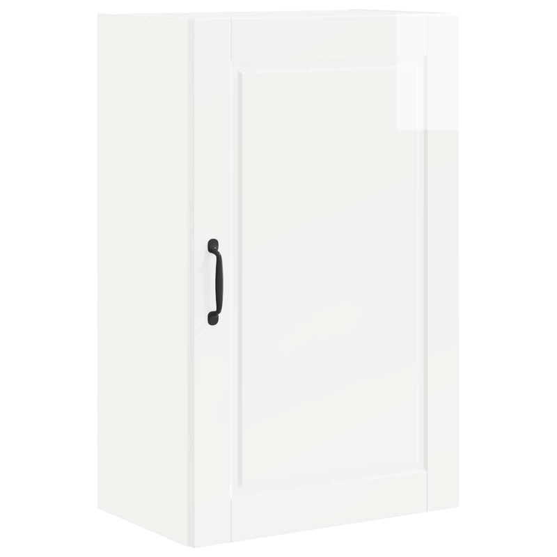 vidaXL Kitchen Cabinet with Shelf High Gloss White 50 x 31 x 80 cm