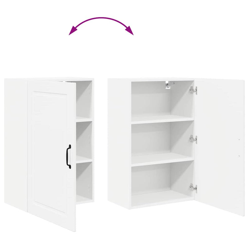 vidaXL Kitchen Cabinet with Shelf High Gloss White 50 x 31 x 80 cm