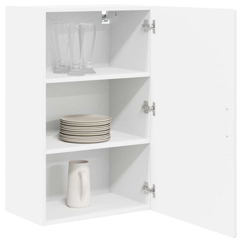 vidaXL Kitchen Cabinet with Shelf High Gloss White 50 x 31 x 80 cm
