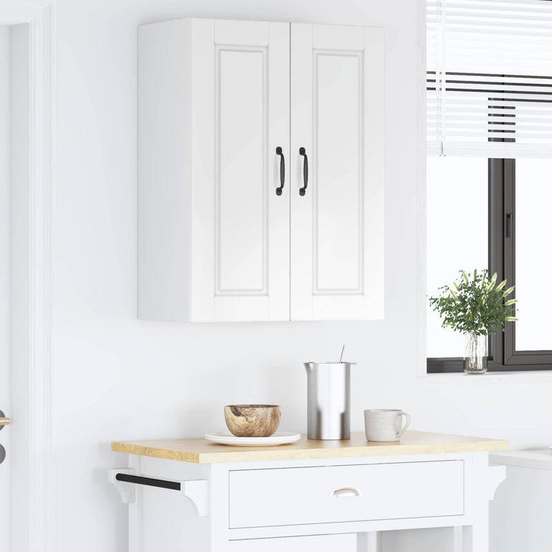 vidaXL Kitchen Cabinet with Shelf High Gloss White 60 x 31 x 80 cm