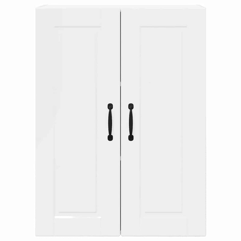 vidaXL Kitchen Cabinet with Shelf High Gloss White 60 x 31 x 80 cm