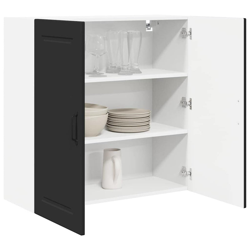 vidaXL Kitchen Cabinet with Door Black 80 x 31 x 80 cm Engineered Wood