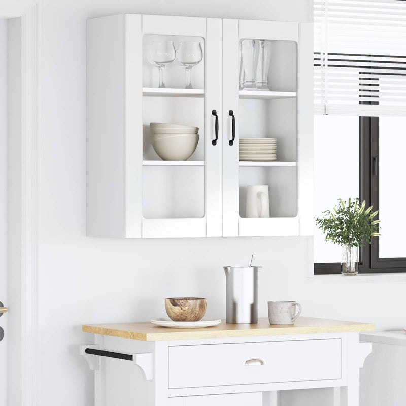 vidaXL Kitchen Cabinet with Shelf High Gloss White 80 x 31 x 80 cm
