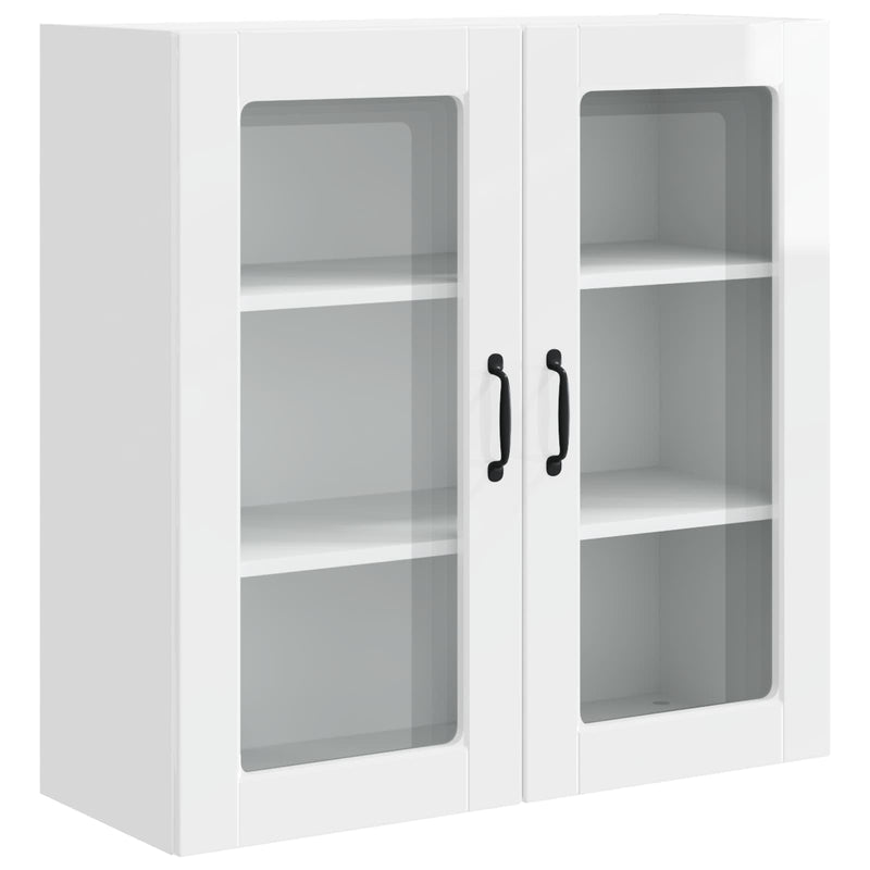 vidaXL Kitchen Cabinet with Shelf High Gloss White 80 x 31 x 80 cm