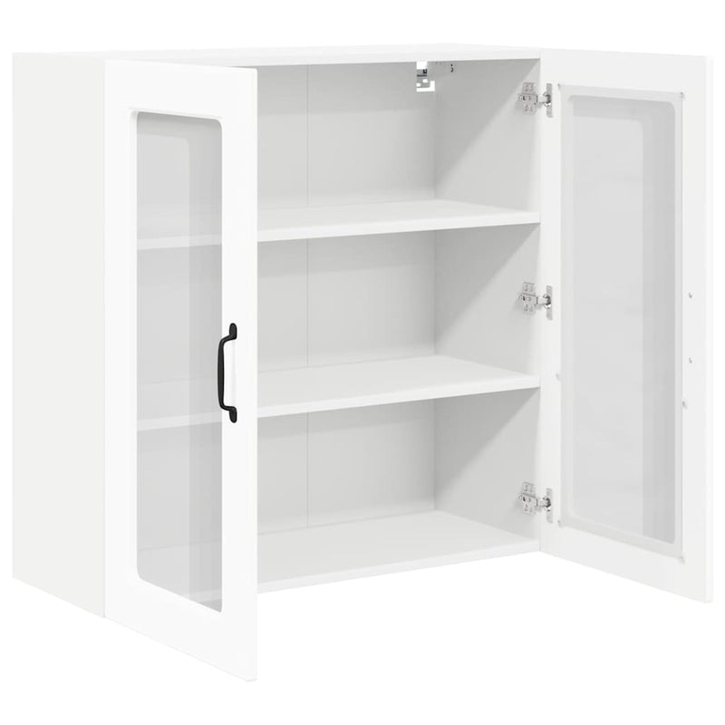 vidaXL Kitchen Cabinet with Shelf High Gloss White 80 x 31 x 80 cm