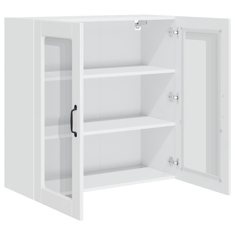 vidaXL Kitchen Cabinet with Shelf High Gloss White 80 x 31 x 80 cm